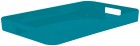 New Generation Gallery Tablett gross aqua blau 53.5x34.5 cm