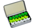 1x Craggles Geschenkbox - weiss & lime & grün