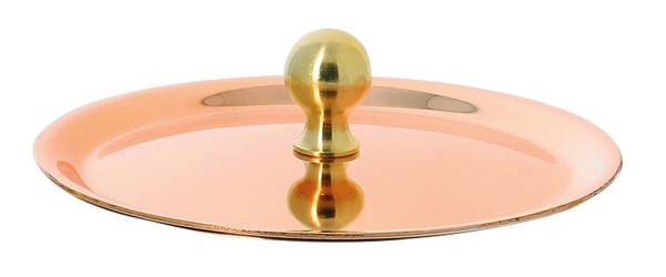 INOCUIVRE Deckel Kupfer/Edelst. D:18cm mit Messinggriff