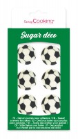 6 Stk. Zucker Deko Fussball