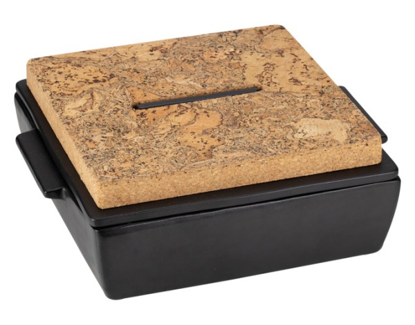 Ofenform schwarz matt 27x24cm