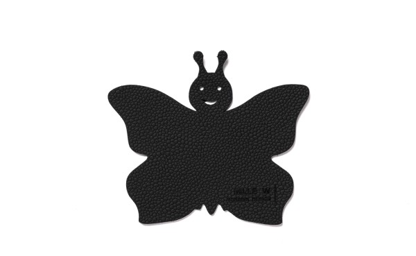 Untersetzer Kids schmetterling schwarz
