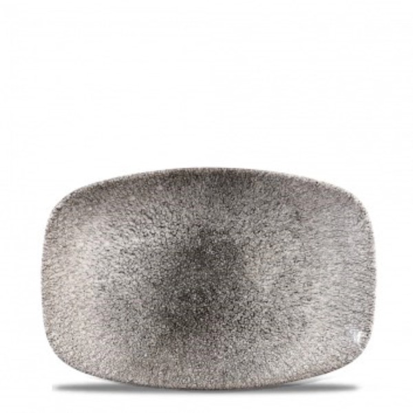 S.P. Raku Quartz Black Platte rechteckig 23.7x15.7cm