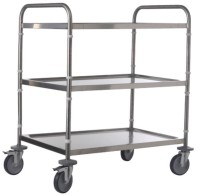 Universalwagen Edelstahl 80x50cm 3 Tablare H93.5cm