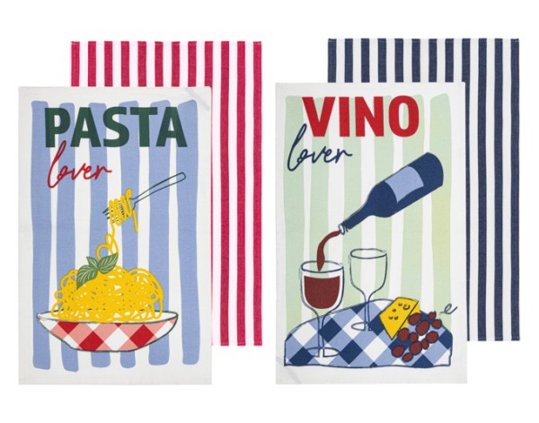 Küchentuch Pasta&Wine 45x70 2a