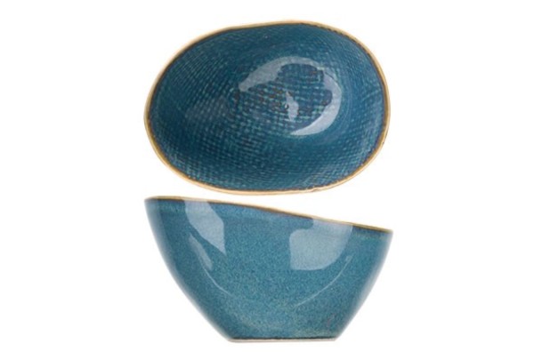 Aicha blau, Schüssel 10 x 7 x 4.5-5.7cm