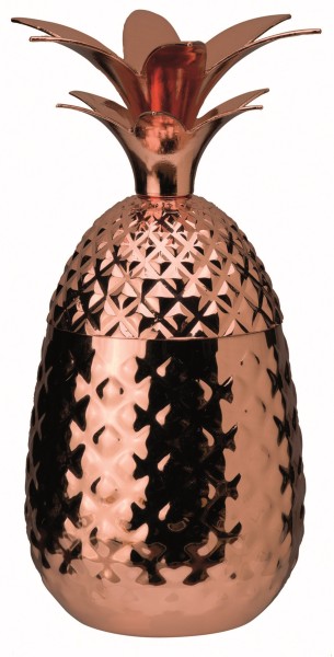 Cocktailbecher Ananas 0.55lt mit Oeffnung für Trinkhalm