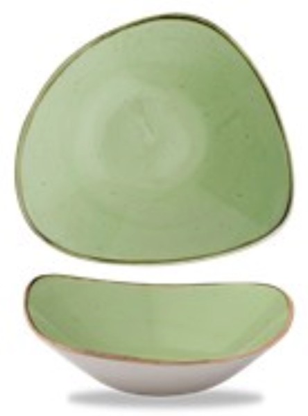 Stonecast Sage Green Triangel Schüssel 18.5cm