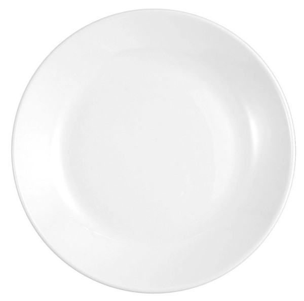 Meran Teller flach rund 25.5 cm weiss