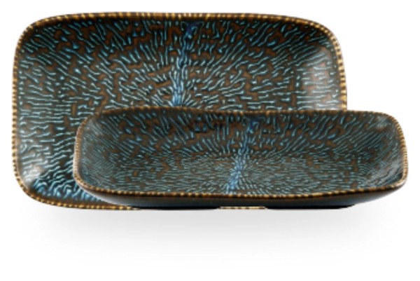 Cascade Sapphire Blue Naturtablett 22x13cm