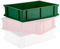 Pizzateig Box 40x30x10cm grün