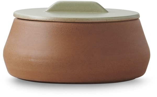 Contre-Jour Schale mit Deckel 450ml almond grün
