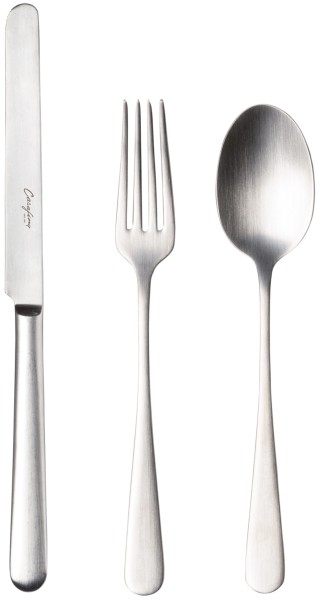 18tlg. Pacifica Besteckset Dessert vintage brushed