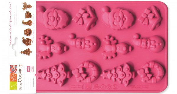 Silikonform Weihnachtsschokolade 20 x 14.5cm