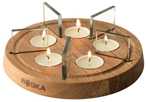 Twinkle Fonduestation D20cm H6.5cm Eichenholz