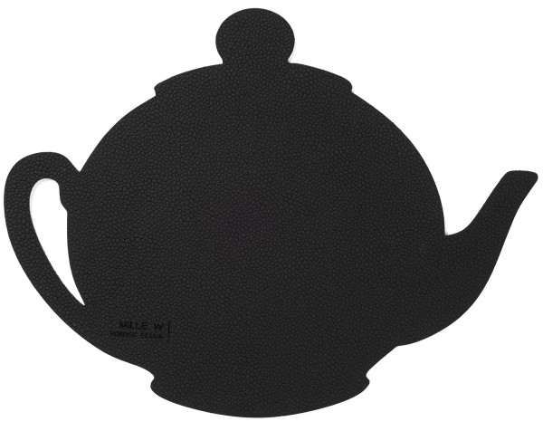 Topfuntersetzer hot mat Teekanne schwarz