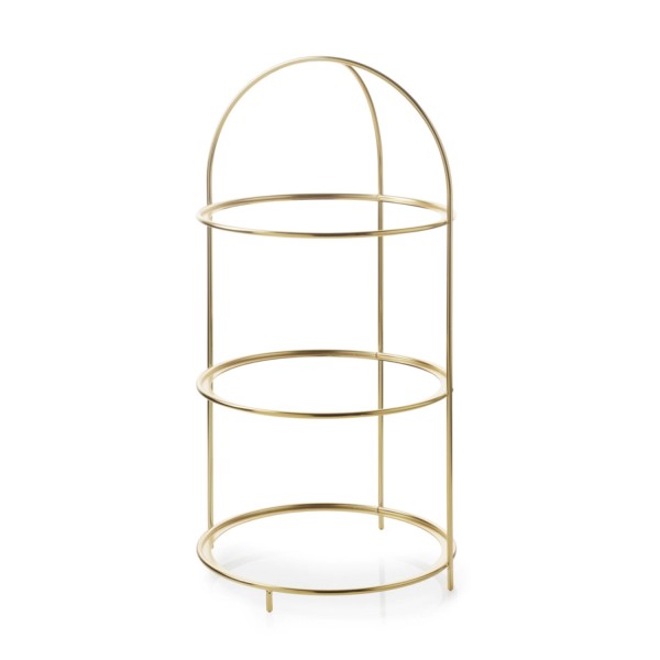 Ibr Etagere 3tlg gold Edelstahl