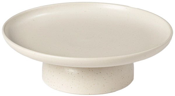 Pacifica Tortenplatte auf Fuss D26.8 H8.9cm vanilla