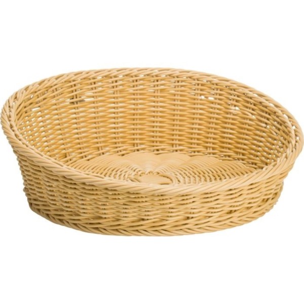 Schale rund, h-beige, 31/37x6/12cm