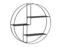 Wandregal Metall schwarz ø55cm