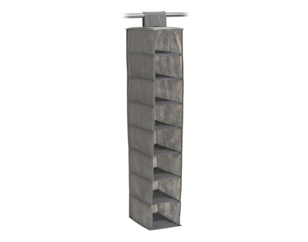 Organizer 8 Fächer grau 18x105
