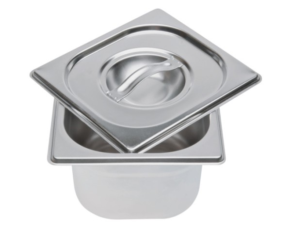 Edelstahlbehälter mit Deckel