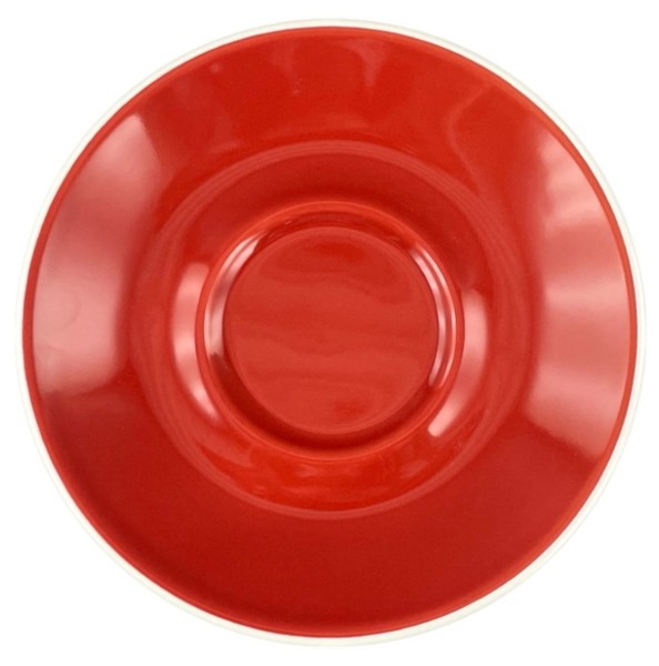 Sole Kaffee Untertasse rot