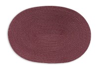 Tischset oval, weinrot