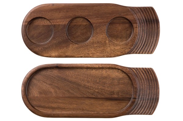 Alchemy Wood Holzbrett 35x14cm mit 3 Vertiefungen