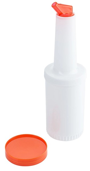 Getränkemix-/ Vorratsbehälter 1 l Ausguss & Deckel: ORANGE