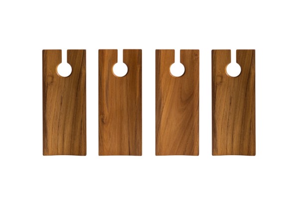 4er Set Bistro Cateringplatte für Weinglas und Canapes