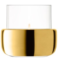 Aurum Teelicht/Vase H8.5cm Clear Gold