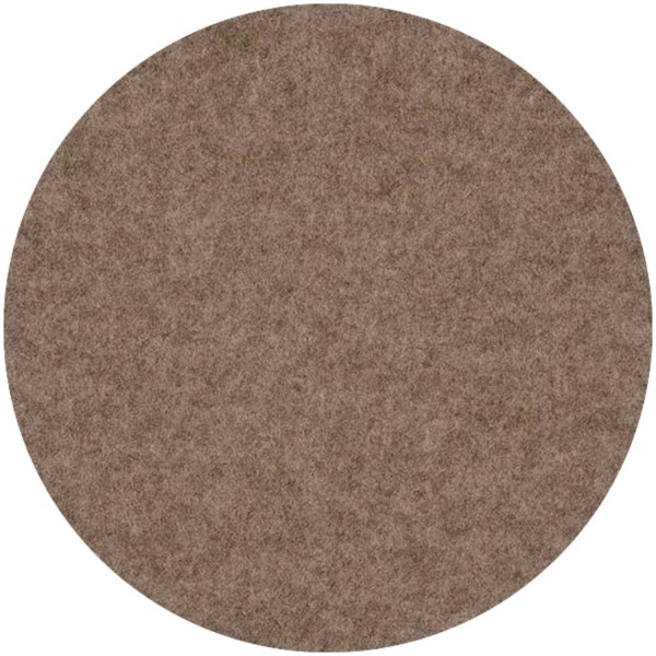 Wollfilz Untersetzer Braun Melange rund D10cm