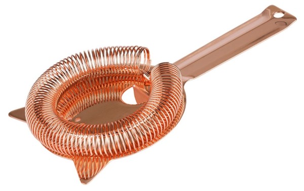 Barsieb Kupfer Look glänzend D9,5cm Griff 9cm