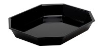 Achteckige Schüssel GN1/2 32.5x26.5x4.5cm schwarz