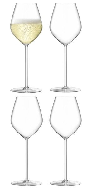 4er Set Borough Champagner Glas 285ml transparent
