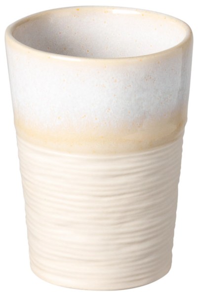 Nótos Becher ohne Henkel 120ml D6.5cm H8.1cm weiss/sand