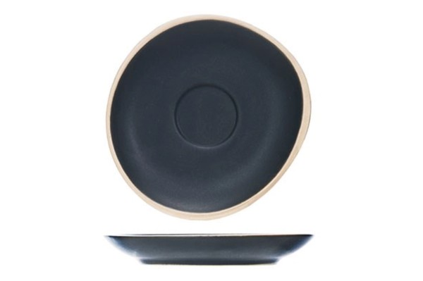 Galloway Black Espresso-Untertasse, D 12cm