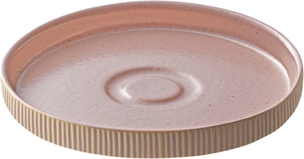 Playground Nara Untertasse rund Relief rosé D15cm