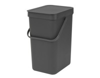 Abfallbeh. Sort&Go grey 12l