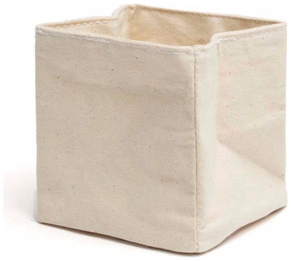 Brotkorb 12x12cm H:14cm Beige