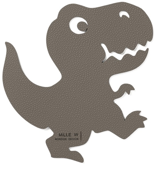 Untersetzer dino grau
