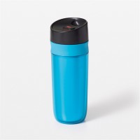 Travel Mug doppelwandig, blau, 0.45 lt