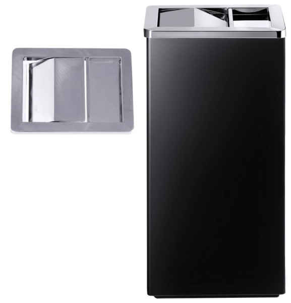 Ascher H: 61cm, matt schwarz