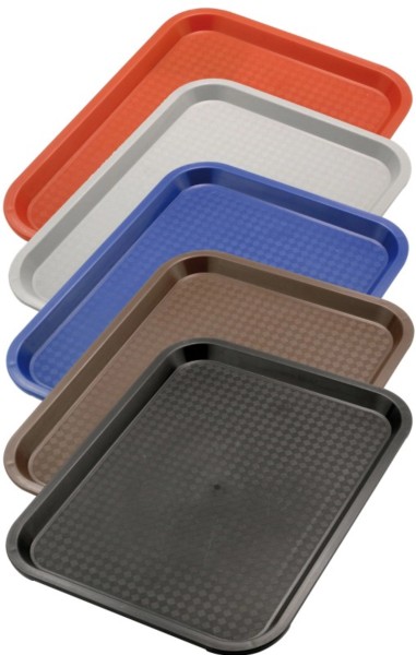 Serviertablett rechteckig, blau, 35 x 27 cm