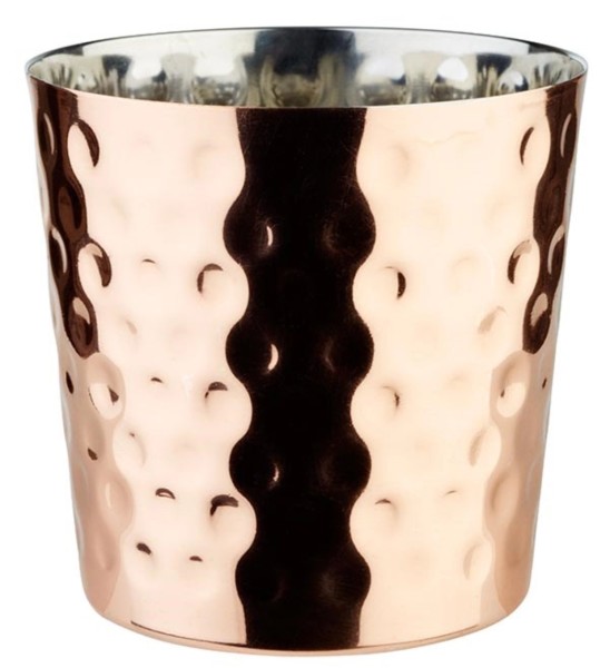 Snack Holder D8.5cm H8.5cm, Edelstahl/Kupfer gehämmert