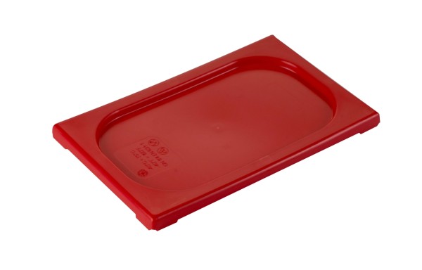 GN Deckel 1/4 Polypropylen rot