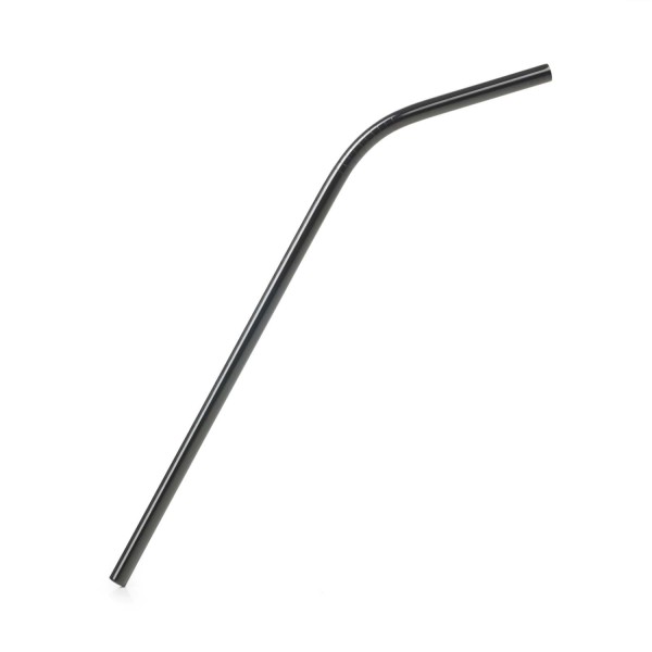 Ibr Trinkhalm schwarz Edelstahl