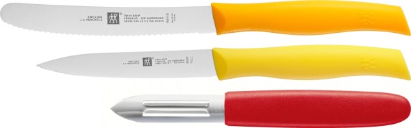 3tlg. TWIN Grip Messerset (Universalm., Spickm., Schäler)