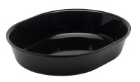 Ovale Schüssel GN1/2 32.5x26.5x6.5cm schwarz